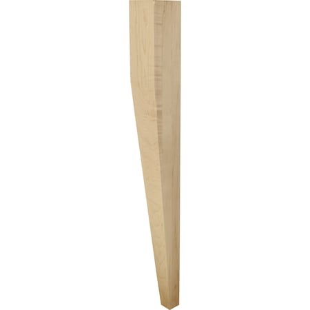 Hardware Resources 3-1/2" Wx3-1/2"Dx25-1/4"H White Birch Two Side Tapered Post P31TL-WB